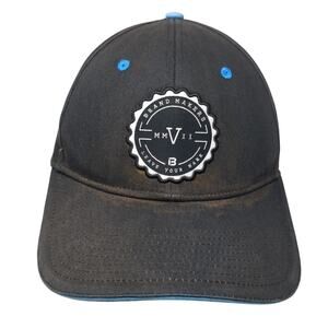 Brand Makers Leave Your Mark Strapback Baseball Cap Black OS Custom Headwear